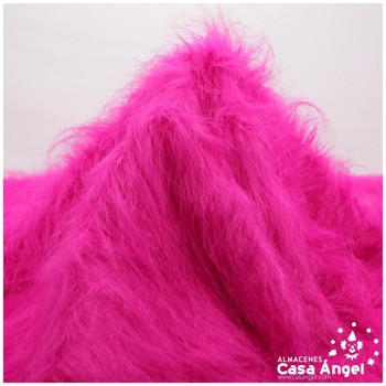 TELA DE PELO FUCSIA EXTRALARGO 150cm