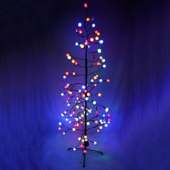 ÁRBOL NAVIDAD CON ILUMINACIÓN EN BOLAS 185cm