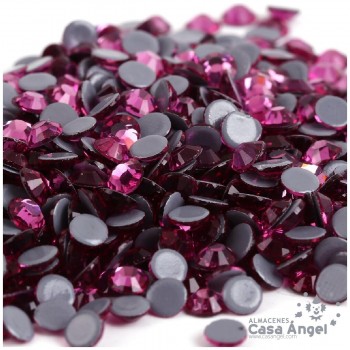 PIEDRA CRISTAL STRASS TERMOADHESIVO FUCSIA 4mm