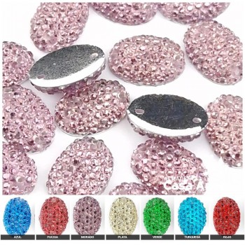 PIEDRAS OVALADAS PLÁSTICO RUGOSO 14mm BOLSA 25uds